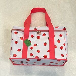 *New* Kate Spade Pink Strawberry Patterned Cooler Bag